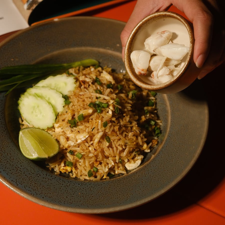 Lump Crab Egg Fried Rice