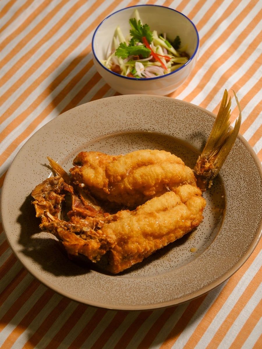 Fried Yellow Fish, Fish Sauce