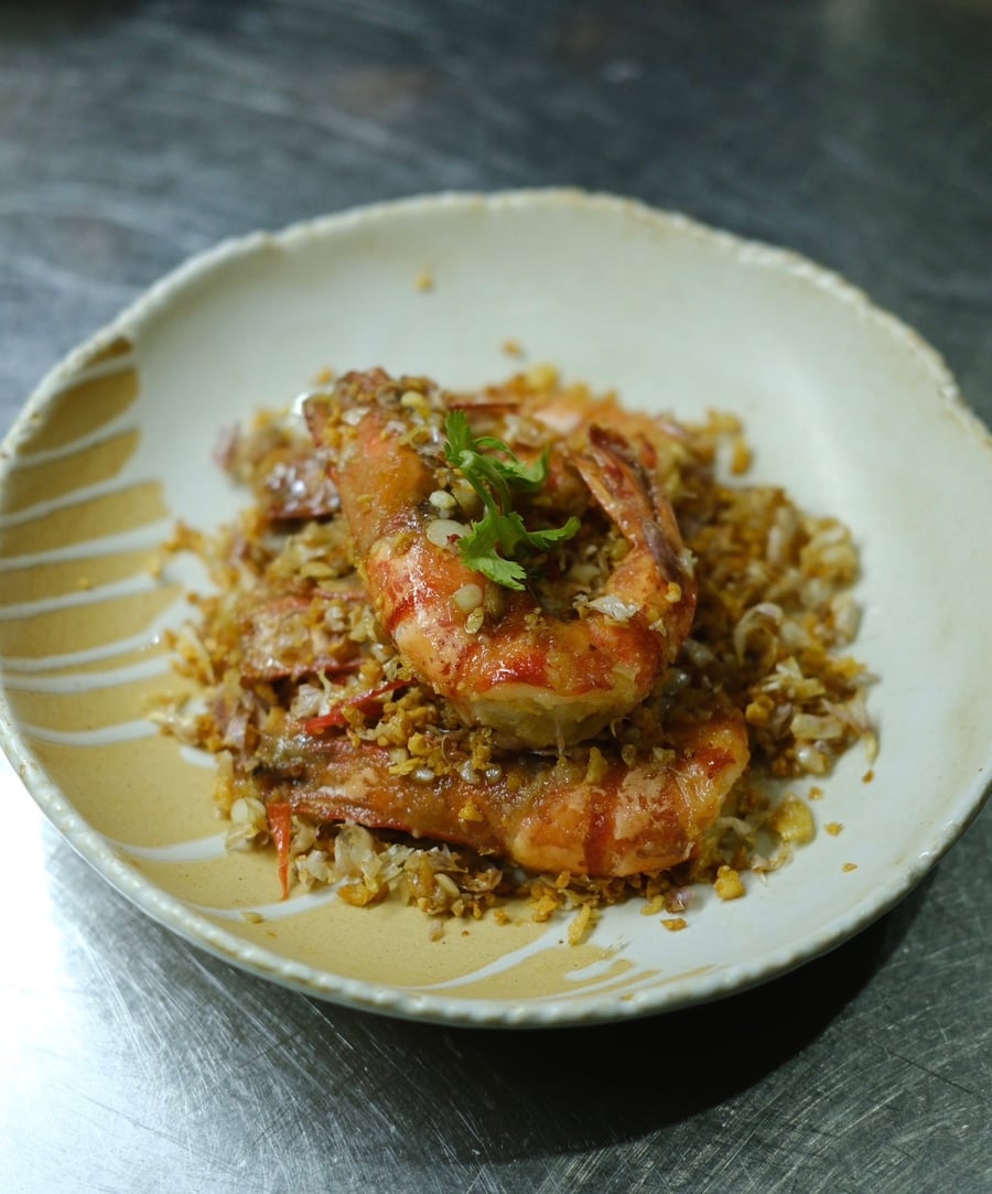 Crispy Garlic Prawns