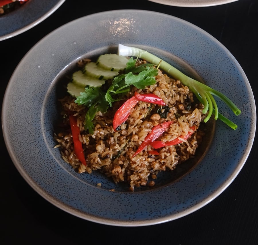 Basil Minced Pork Mixed Rice