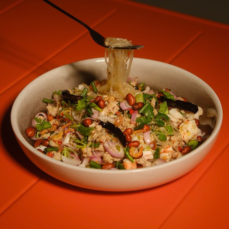 Old-style Glass Noodle Salad, Pork & Seafood