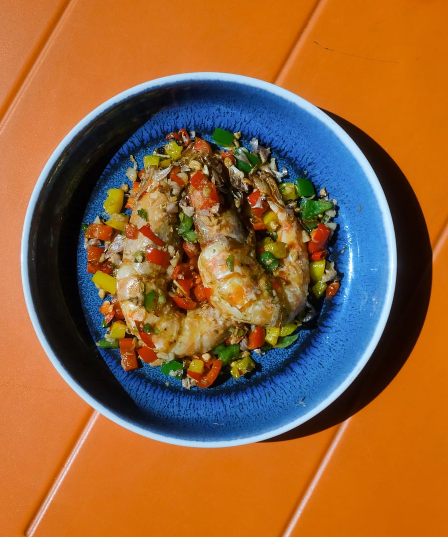 Salt & Chilli Zebra Prawn