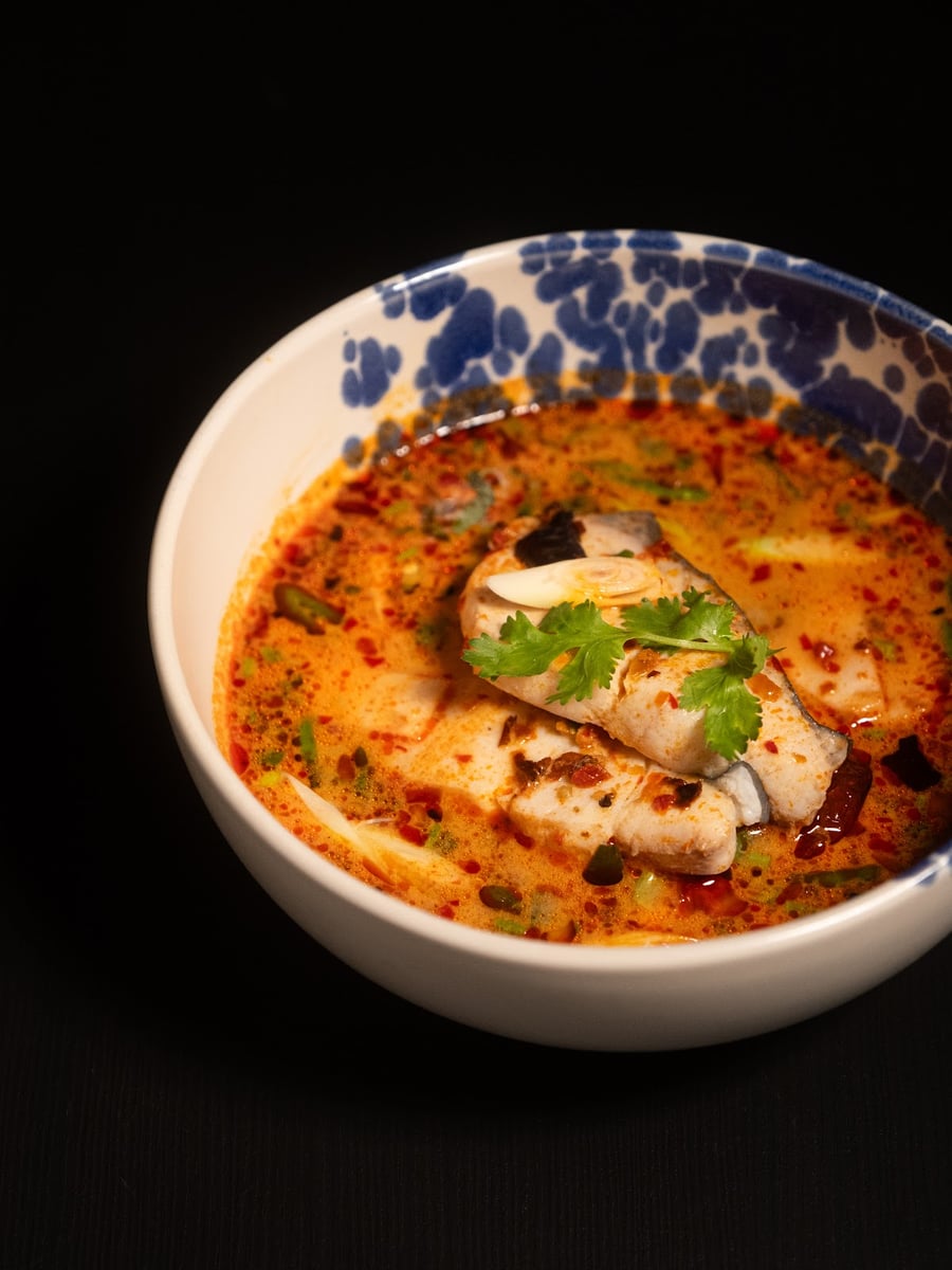 Tom Yum with King Mackerel