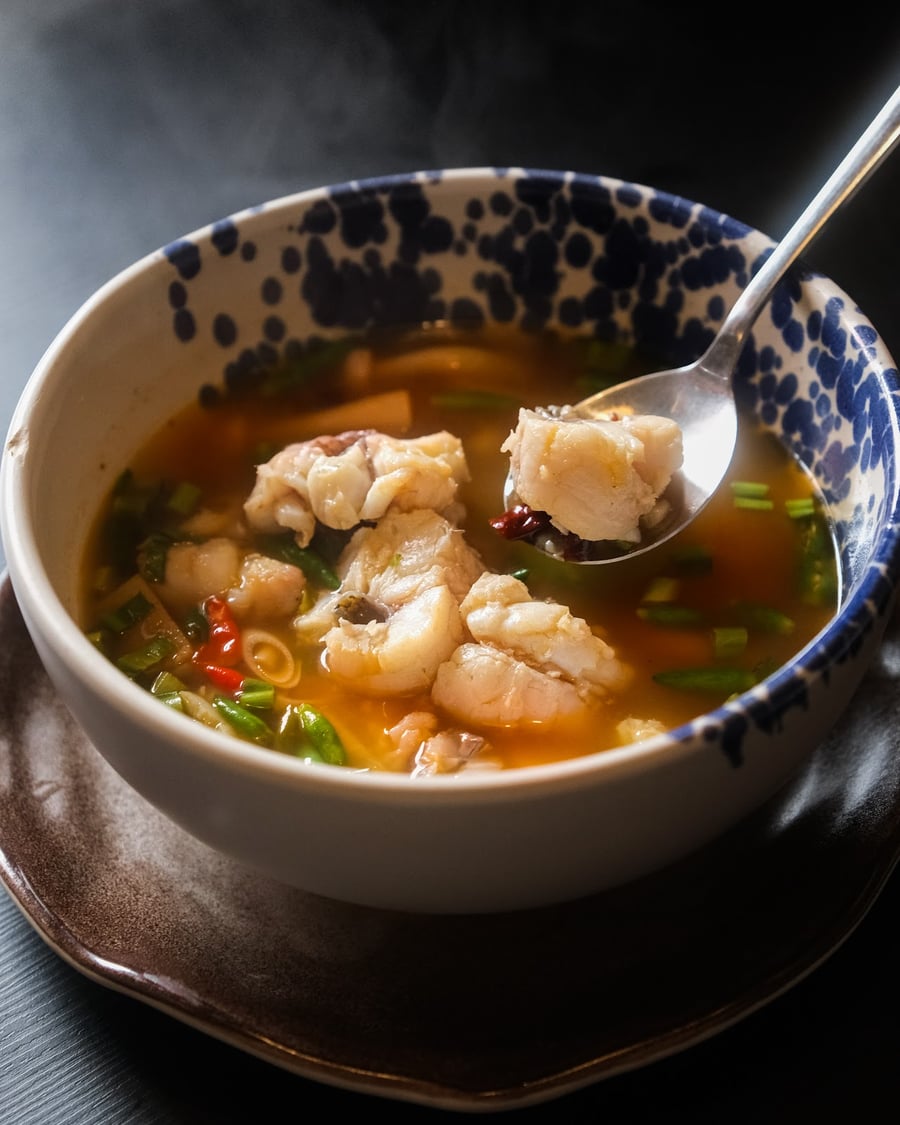 Clear Tom Yum with Yellow Fish