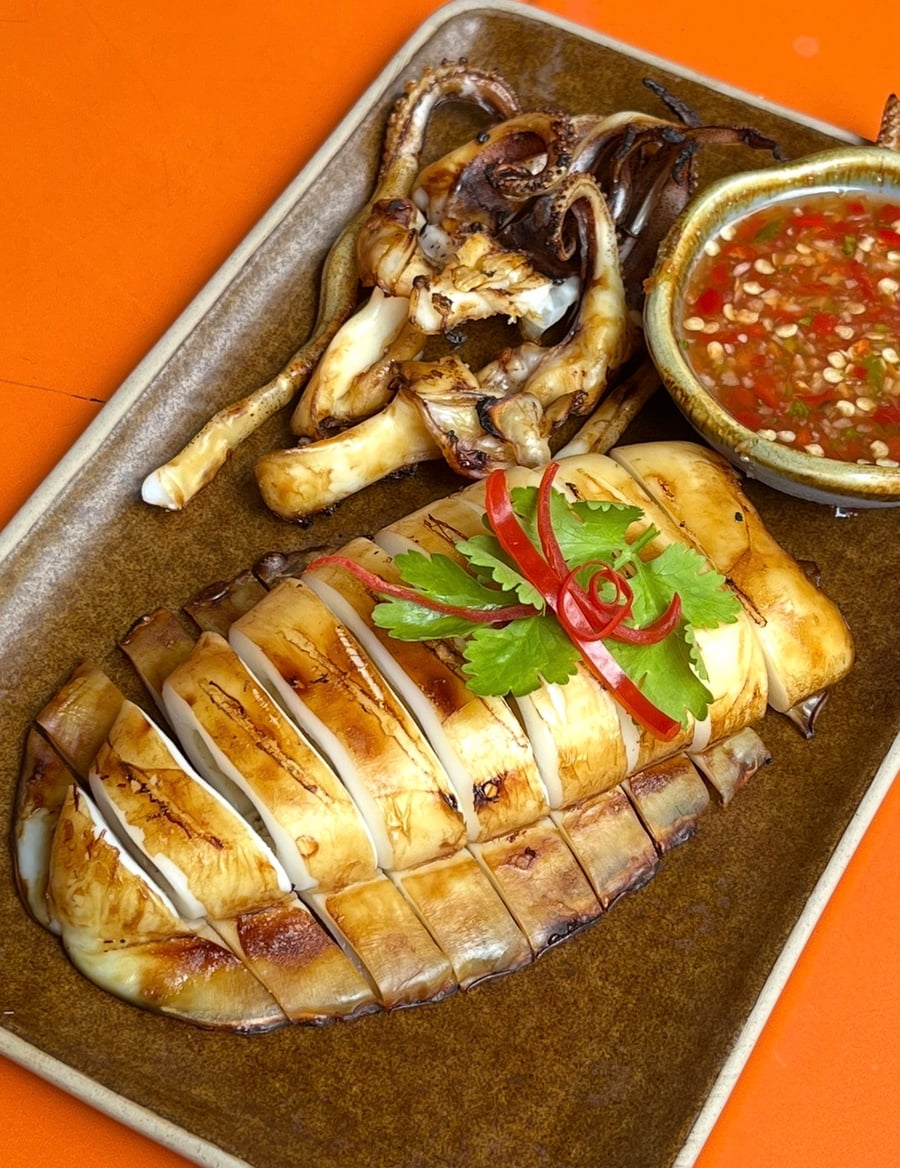 Grilled Aromatic Squid